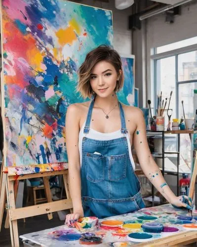 painting technique,xiaofei,artista,natashquan,artist portrait,art painting,photo painting,artistshare,painter doll,artist color,ailee,artist,girl in overalls,art academy,phuquy,painter,kazzia,italian painter,painting,mari makinami,Illustration,Japanese style,Japanese Style 04