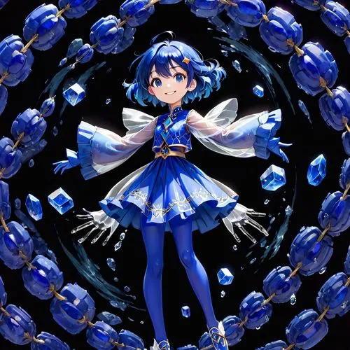 ciel,blue anemone,sapphires,ecolo,sayaka,sapphire,seiran,sonoda,myosotis,blue spheres,hatata,blue petals,luminol,umiuchiwa,blue star,forget me not,aichi,blue rain,kaito,starry sky,Anime,Anime,General