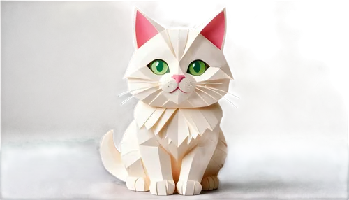 white cat,korin,3d model,cartoon cat,cat vector,colotti,breed cat,pink cat,3d figure,kihon,cuecat,suara,cat frame,bubastis,minurcat,felidae,felino,mellat,cat look,3d rendered,Unique,Paper Cuts,Paper Cuts 03