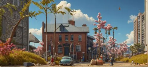 madagascar,rosewood,nassau,corner flowers,valerian,harlem,rose drive,spring garden,sakura background,digital compositing,quebec,honolulu,clove garden,detroit,poison plant in 2018,moc chau hill,neighborhood,virginia sweetspire,background image,street scene,Photography,General,Fantasy