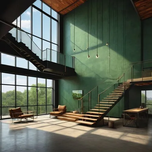 loft,aqua studio,sketchup,snohetta,revit,3d rendering,daylighting,interior modern design,render,mid century house,staircase,lofts,renderings,modern office,outside staircase,corbusier,glass wall,midcentury,school design,renders,Art,Artistic Painting,Artistic Painting 02