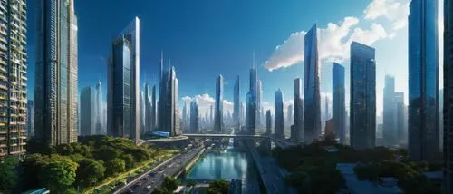 futuristic landscape,futuristic architecture,guangzhou,arcology,cybercity,metropolis,coruscant,areopolis,ordos,ctbuh,skyscrapers,megacorporation,sky space concept,cyberport,chengdu,megalopolis,utopias,coruscating,skylstad,capcities