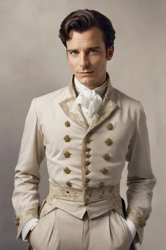 To reflect a more colonial-era style in 18th-century Mexico, Benedict's attire would be influenced by European fashion of the time but adapted to the local climate and customs. Strong man.

Benedict m