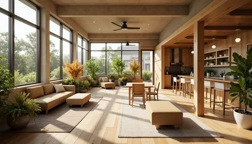 sunroom,modern living room,living room,livingroom,loft,interior modern design,home interior,sitting room,modern room,interior design,indoor,3d rendering,luxury home interior,modern decor,daylighting,family room,contemporary decor,mid century house,wooden windows,apartment lounge