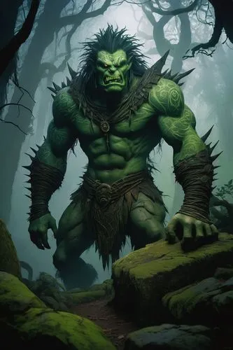 skaar,orcish,orc,thrall,hulka,orcs,hulking,ogress,oger,patrol,orczy,orky,orge,iskar,cleanup,hulke,leshy,aaa,half orc,hulked,Illustration,Realistic Fantasy,Realistic Fantasy 04