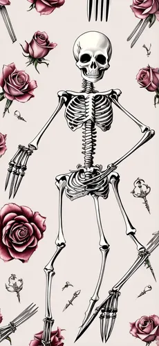 vintage skeleton,roses pattern,flowers png,floral skull,skelly,skeletal,rose png,bandana background,boney,skeletonized,bones,day of the dead paper,skeletal structure,day of the dead skeleton,vintage wallpaper,scull,skeletons,skull allover,danse macabre,skulls and