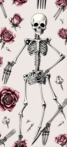 vintage skeleton,roses pattern,flowers png,floral skull,skelly,skeletal,rose png,bandana background,boney,skeletonized,bones,day of the dead paper,skeletal structure,day of the dead skeleton,vintage w