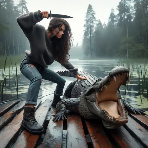 crocodile woman,missisipi aligator,photoshop manipulation,crocodilian,photomanipulation,photo manipulation,alligator lake,cryptozoological,giganteus,alligator,muggar crocodile,crocodilian reptile,croc