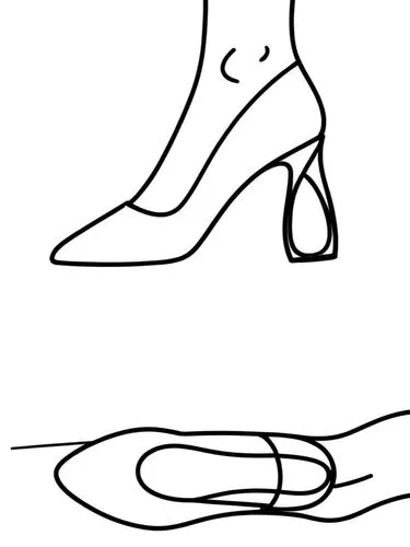 high heeled shoe,ballet shoes,heel shoe,pronation,stiletto-heeled shoe,slingbacks,ballet flats,high heel shoes,stack-heel shoe,pointe shoes,reflex foot sigmoid,dress shoes,insole,supination,dorsiflexion,stirrup,shoelace,achille's heel,formal shoes,foot reflex zones,Design Sketch,Design Sketch,Rough Outline