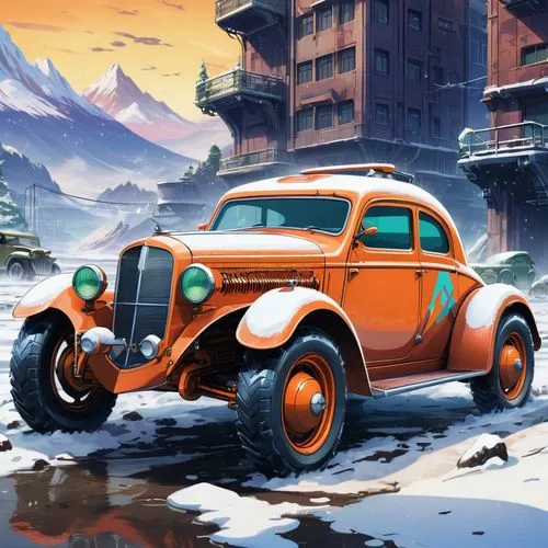 jalopy,snowplow,christmas retro car,retro vehicle,snow scene,snow plow,onrush,vintage vehicle,opel record p1,syberia,rust truck,winter background,packard one-twenty,aronde,overland,oldtimer,oldtimer car,vintage cars,vintage car,ford truck,Illustration,Japanese style,Japanese Style 03