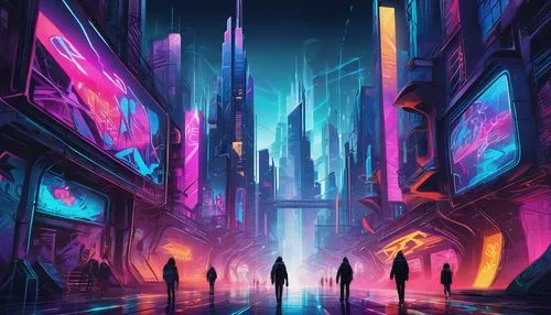 cyberpunk,cybercity,cyberworld,futuristic landscape,fantasy city,cybertown,cyberia,metropolis,colorful city,dystopian,cityscape,futuristic,cyberscene,polara,bladerunner,dystopia,sci fiction illustration,dystopias,futurists,sci - fi,Conceptual Art,Graffiti Art,Graffiti Art 09