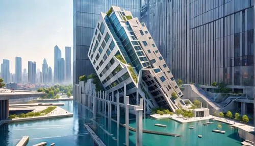 largest hotel in dubai,futuristic architecture,cube stilt houses,dubay,mubadala,tallest hotel dubai,arcology,bjarke,difc,damac,emaar,safdie,habtoor,aldar,lusail,guangzhou,glass facade,glass building,m