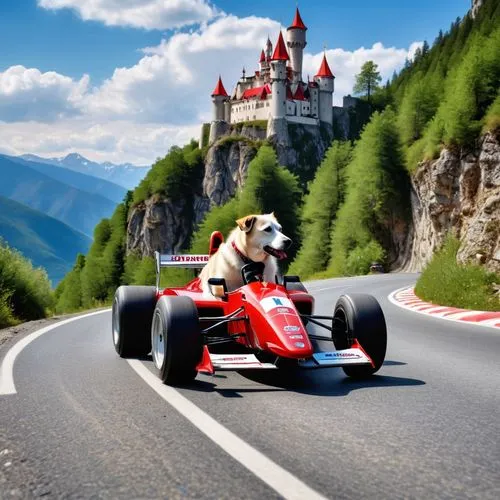 appenzeller sennenhund,formula racing,eurohound,smaland hound,formula one,sports car racing,go-kart,formula one car,st bernard outdoor,single-seater,formula1,formula 1,maserati 250f,racing car,charles leclerc,automobile racer,grand prix,go kart,f1 car,race car driver,Photography,General,Realistic