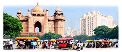 Mumbai cityscape, urban landscape, skyscrapers, Gateway of India, Taj Mahal Palace Hotel, bustling streets, crowded marketplaces, street vendors, colorful billboards, Indian flags, rickshaws, motorcyc