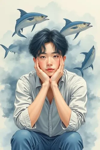 joon,hyuk,fish tern,zhennan,billfish,ikan