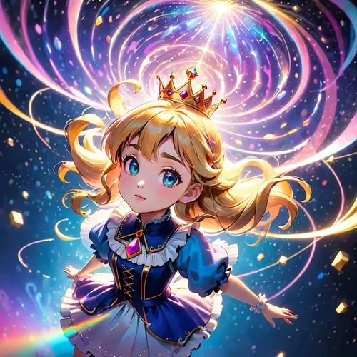 forced perspective glitched monoceros constellation Multiview Projection victorian synthwave prisms, Paradigm shift princess peach --niji 6 - @Shackespere,rainbow and stars,star sky,tsumugi kotobuki k