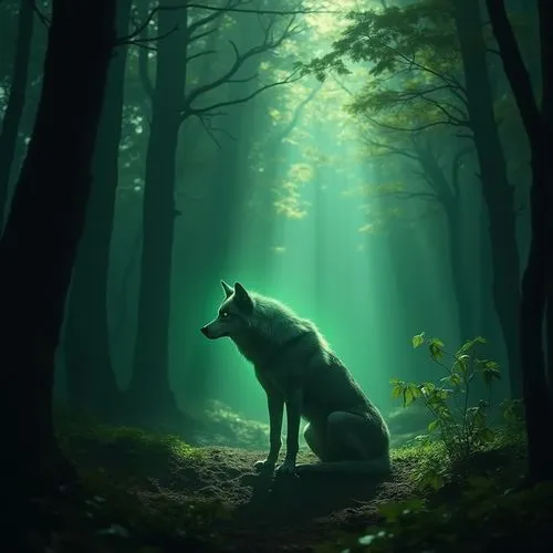 forest animal,atka,white fox,howling wolf,european wolf,wolfen