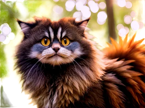 norwegian forest cat,siberian cat,british longhair cat,maincoon,american bobtail,domestic long-haired cat,kurilian bobtail,feral cat,felidae,breed cat,firestar,yellow eyes,cartoon cat,birman,wild cat,cat european,blue eyes cat,chinese pastoral cat,animal feline,tamarin,Conceptual Art,Oil color,Oil Color 17