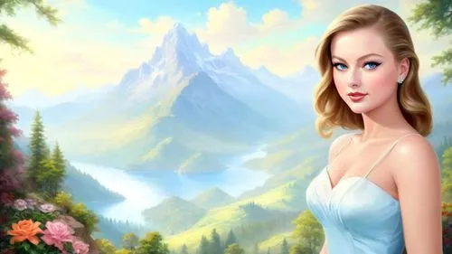 cartoon video game background,celtic woman,margaery,margairaz,3d background,landscape background