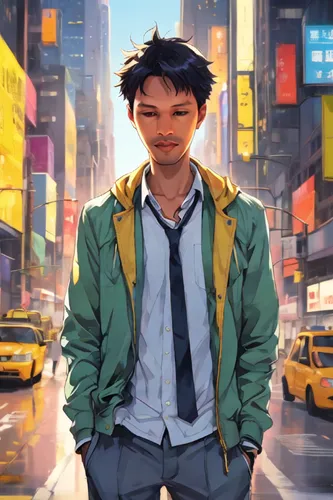 world digital painting,pedestrian,city ​​portrait,digital painting,a pedestrian,hong kong,2d,time square,hk,cg artwork,sci fiction illustration,new york,vector illustration,hong,new york streets,city 