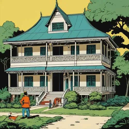 dargaud,riverdale,chomet,haselden,herge,lemire,moebius,kirkman,house painting,fordlandia,eltingville,dilton,englehart,aparo,kornbluth,giraud,forest house,horikoshi,rahne,old home,Illustration,Vector,Vector 11