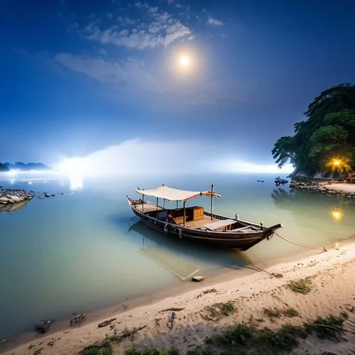 fishing village,klong prao beach,paraty,southeast asia,tailandia,fishing boats,boat landscape,hoian,fishing boat,thailand,tranquility,vietnam,andaman sea,taxi boat,khao phing kan,moonlit night,thailands,halong bay,viet nam,beautiful beaches