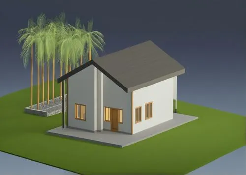 houses clipart,palm tree vector,3d rendering,small house,miniature house,3d model,tropical house,3d render,palm branches,mid century house,bungalow,modern house,3d modeling,palmtree,little house,model house,palm pasture,two palms,3d rendered,isometric,Photography,General,Realistic