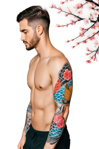 male model,japanese floral background,floral japanese,floral background,flowered tie,with tattoo,tattoos,sleeve,tattooed,flowers png,tropical floral background,floral,butterfly floral,spring background,floral mockup,shoulder,ryan navion,lotus tattoo,sarong,colorful floral,Art,Artistic Painting,Artistic Painting 46