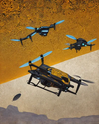 Imagine a futuristic world where drones are the main vehicle for postal delivery, and write a thrilling chase scene.,logistics drone,plant protection drone,drones,package drone,the pictures of the dro