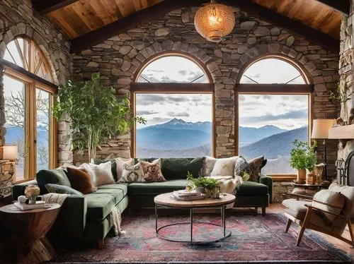 the cabin in the mountains,house in the mountains,alpine style,house in mountains,beautiful home,rustic aesthetic,living room,sitting room,livingroom,rustic,mountain hut,sunroom,family room,chalet,luxury home interior,breakfast room,great room,loft,interior design,coziest,Unique,Paper Cuts,Paper Cuts 06