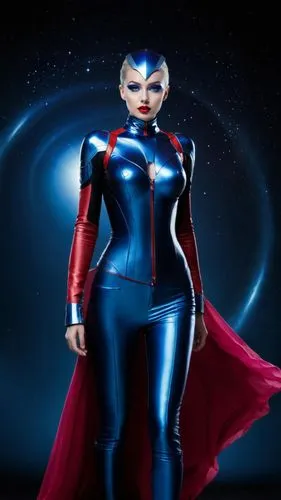 super heroine,captain marvel,super woman,superhero background,mystique,fantasy woman,bodypainting,head woman,marvels,star mother,widow,goddess of justice,figure of justice,scarlet witch,magneto-optical disk,marvelous,rosella,caped,nova,latex clothing