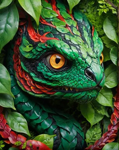 green dragon vegetable,basiliscus,painted dragon,green iguana,lagarto,alligator sculpture,panther chameleon,chameleon abstract,oaxacan,agamid,dragon of earth,eastern water dragon,basilisk,iguana,garden decoration,tuatara,ring-tailed iguana,arcimboldi,alebrije,garden sculpture,Illustration,Realistic Fantasy,Realistic Fantasy 45