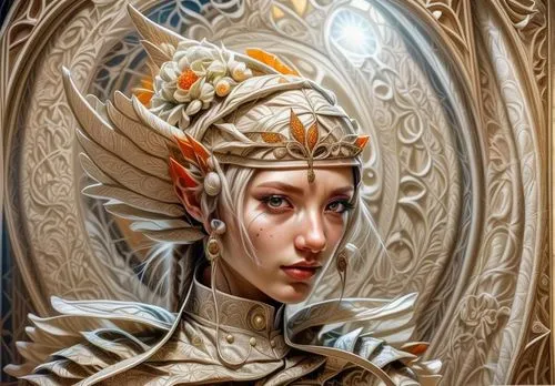 vestal,art nouveau frame,amidala,art nouveau frames,karakas,fantasy portrait