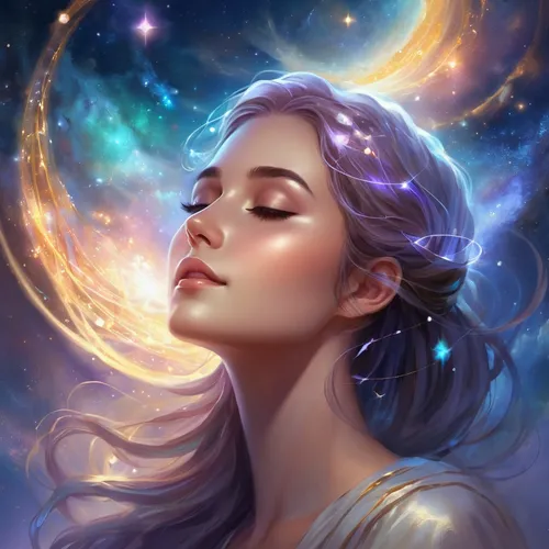 fantasy portrait,zodiac sign libra,mystical portrait of a girl,celestial,horoscope libra,fantasy art,libra,fantasy picture,world digital painting,andromeda,zodiac sign gemini,fairy galaxy,celestial body,universe,starry,virgo,astronomer,romantic portrait,digital art,celestial bodies,Illustration,Realistic Fantasy,Realistic Fantasy 01