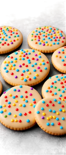 Christmas cookie, festive holiday treats, sweet icing decorations, colorful sprinkles, rounded shapes, crispy edges, soft centers, golden brown color, shiny surface, warm lighting, 3/4 composition, sh