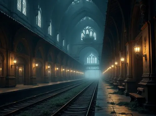 light trail,train tunnel,haunted cathedral,railways,ghost train,carreau,passage,bologna,train station passage,train of thought,the train,railway,railroad,leuven,railway tracks,eisenbahn,train track,light track,train cemetery,train route,Photography,General,Realistic