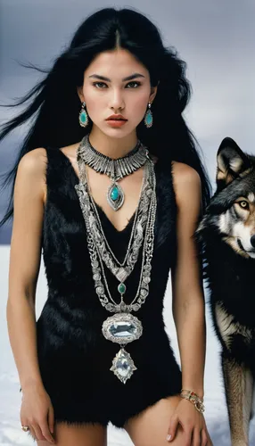 native american indian dog,tamaskan dog,sakhalin husky,sled dog,huskies,canadian eskimo dog,northern inuit dog,malamute,shamanic,east siberian laika,warrior woman,inka,dog sled,husky,pocahontas,indian dog,canaan dog,shamanism,west siberian laika,kunming wolfdog,Photography,Fashion Photography,Fashion Photography 19