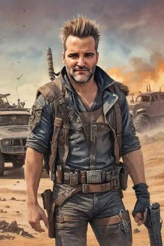 mad max,soldado,biehn,axton,bsaa,emraan,Digital Art,Comic