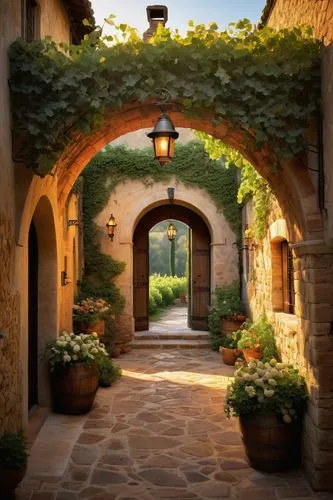 tuscan,napa valley,tuscany,archways,wine country,winegardner,napa,winery,mondavi,toscane,carmel,yountville,castle vineyard,pienza,doorways,sonoma,rose arch,pergola,provencal,courtyards,Conceptual Art,Fantasy,Fantasy 08