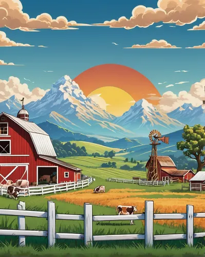 farm landscape,farm background,rural landscape,red barn,landscape background,farm animals,background vector,cartoon video game background,home landscape,farms,salt meadow landscape,country side,farmstead,farm set,country,farm,field of cereals,farmland,heidi country,agriculture,Unique,Design,Logo Design