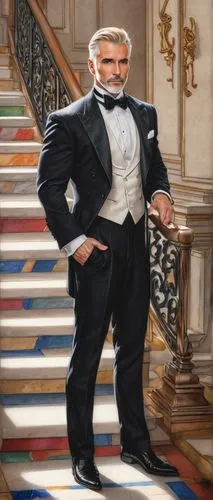 bellboy,tuxedo,butler,benito juarez,enrico caruso,french president,waiter,aristocrat,banker,maroni,napoleon iii style,tuxedo just,elderly man,barberini,gentlemanly,advertising figure,standing man,mozartkugeln,politician,president,Conceptual Art,Daily,Daily 17