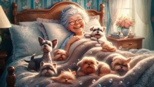 pomeranians,bellwether,dowager,aristocats,grandmom,corgis