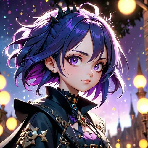 rem in arabian nights,violet head elf,portrait background,violet,starry sky,edit icon,dusk background,vanessa (butterfly),starlight,violet eyes,fantasy portrait,cg artwork,fantasia,purple wallpaper,starry,custom portrait,fairy galaxy,lilikoi,meteora,uruburu,Anime,Anime,Cartoon