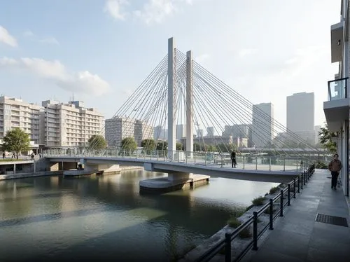 courbevoie,passerelle,duesseldorf,zorlu,europan,cable-stayed bridge,malopolska breakthrough vistula,frankfurt am main germany,nanterre,grenelle,autostadt wolfsburg,hochtief,sarcelles,palaiseau,creteil,hambourg,bagnolet,donau,oerlikon,rotterdam