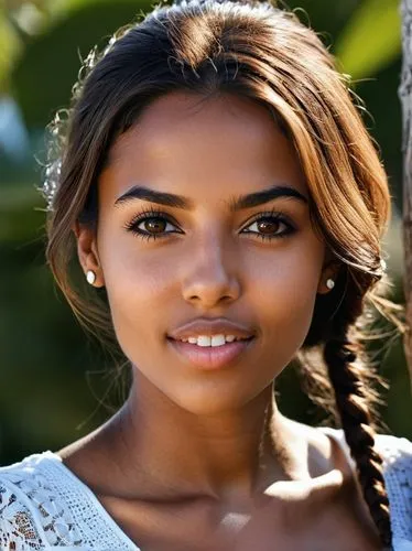 An excellent example of feminine friendliness and attractiveness that can only be found on the Iberian Peninsula. This also includes the healthy brownish complexion. The pretty mouth with the slightly