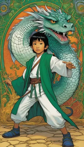 dragon of earth,dragon li,green dragon,ninjago,kung fu,mulan,kung,chinese dragon,dragon slayer,mowgli,noodle image,dragon,xing yi quan,shaolin kung fu,aladha,aladin,kenjutsu,basilisk,jujutsu,nine-tailed,Illustration,American Style,American Style 14