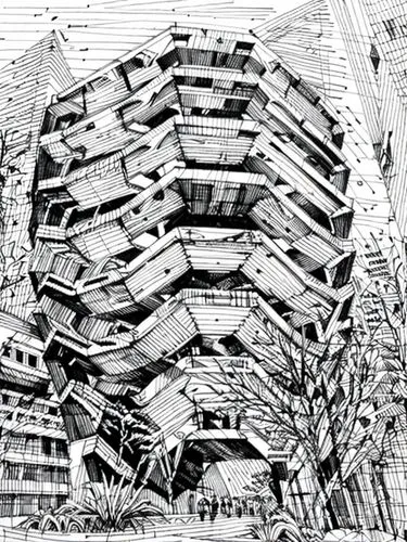 escher,panopticon,cross section,kirrarchitecture,spherical image,panoramical,cross-section,escher village,brutalist architecture,cross sections,multi-storey,pen drawing,distorted,structure artistic,futuristic architecture,arhitecture,hashima,condominium,architect,apartment block,Design Sketch,Design Sketch,None