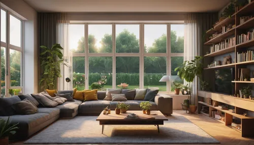 living room,livingroom,sitting room,apartment lounge,modern living room,an apartment,modern room,bookshelves,loft,apartment,shared apartment,reading room,home interior,interior design,sofa set,house plants,indoor,modern decor,family room,bonus room,Art,Classical Oil Painting,Classical Oil Painting 25