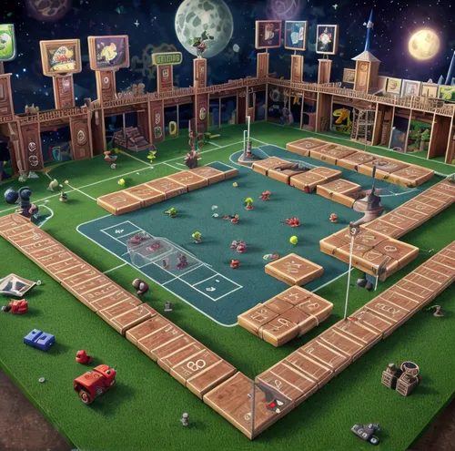 mini golf course,play area,play yard,miniature golf,mini-golf,indoor games and sports,mini golf,playground,children's playground,baseball field,playset,game room,baseball park,playing field,playmat,artificial grass,baseball diamond,soccer field,recess,basketball court