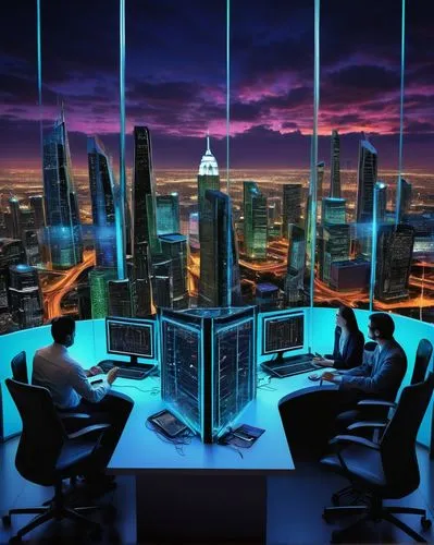 cybercity,cybertown,cyberscene,cyberport,cyberpunk,megacorporation,cyberview,cybernet,cyberworld,computer room,capcities,futuristic landscape,3d background,skyscrapers,cyberia,metropolis,cyberspace,modern office,megacorporations,fantasy city,Conceptual Art,Fantasy,Fantasy 18